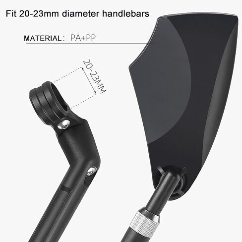 مرآة الدراجة، مرايا الدراجة للمقود، تدور 360 درجة بعدسات مضادة للوهج، مرآة رؤية خلفية آمنة لركوب الدراجات in Kuwait