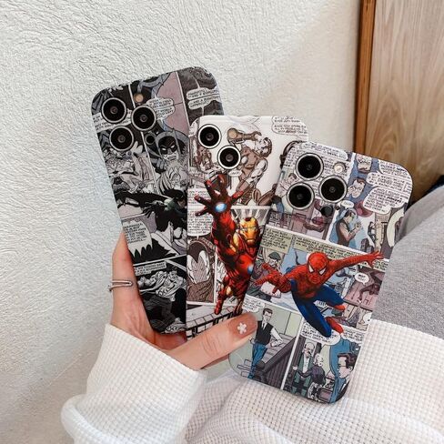 حافظة هاتف Cartoon Spider لحافظة هاتف من اليوريثان الحراري مقاس 6.1/6.7 بوصة متوافقة مع iPhone 14/15 (Spider وiPhone 14 Pro Max) in Saudi Arabia