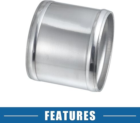 Car Adapter Joiner Pipe Universal 89mm 3.50" OD 76mm 2.99" Length Connector Tubing Adapter Aluminum Alloy Silver Tone in Saudi Arabia