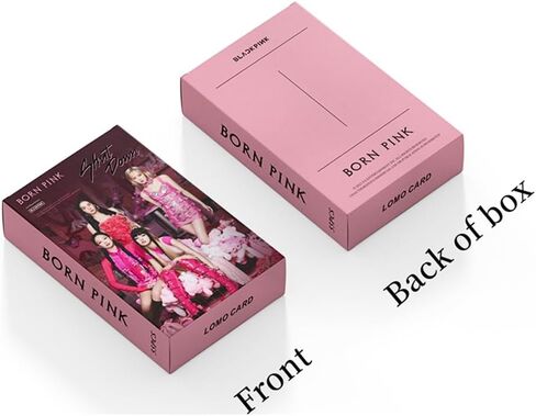 بطاقات صور باللون الوردي المولود باللون الوردي 55 قطعة 2022 الألبوم الجديد الثاني بطاقات BornPink Lomo هدية بضائع Kpop لمحبي الأولاد والبنات من النوع C in Kuwait
