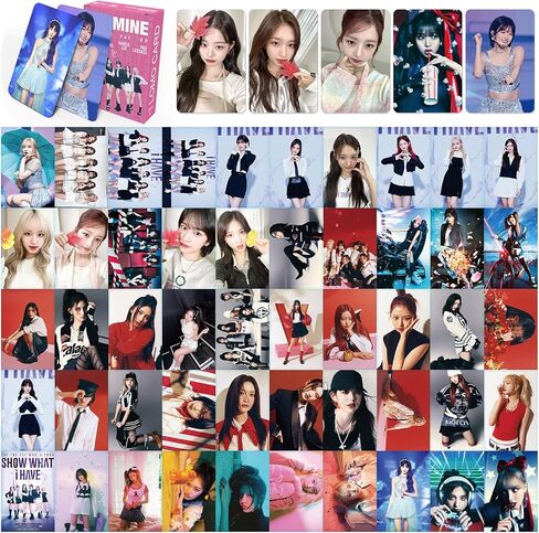 مجموعة هدايا مكونة من 55 قطعة من ألبوم IVE I'VE MINE من بطاقات الصور Kpop Merch Lomo للأولاد والبنات in Kuwait