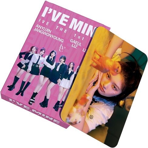 مجموعة هدايا مكونة من 55 قطعة من ألبوم IVE I'VE MINE من بطاقات الصور Kpop Merch Lomo للأولاد والبنات in Kuwait