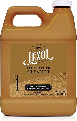 منظف ​​الجلود ليكسول (الخطوة 1) من ليكسول، يستخدم على الأثاث وداخل السيارة والأحذية وحقائب اليد، نظام بخطوتين، 3 لتر in Kuwait