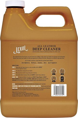 منظف ​​الجلود ليكسول (الخطوة 1) من ليكسول، يستخدم على الأثاث وداخل السيارة والأحذية وحقائب اليد، نظام بخطوتين، 3 لتر in Kuwait
