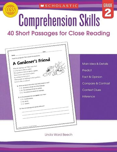 Comprehension Skills: Short Passages for Close Reading: Grade 2 in Saudi Arabia