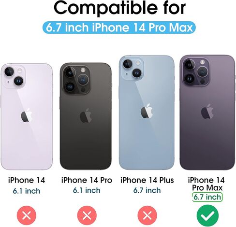 Arae Compatible with iPhone 14 Wallet Case with Card Holder and Wrist Strap Wallet Flip Cover for iPhone 14 6.1inch, Black in Kuwait