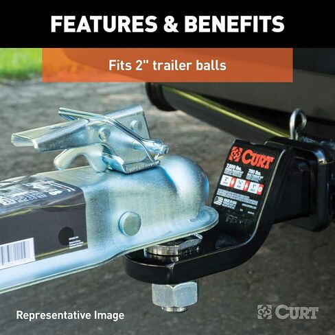 مزلاج بديل لقارنة التوصيل Posi-Lock من CURT 25294 لـ CURT #25101 أو #25210، الزنك الشفاف in Saudi Arabia