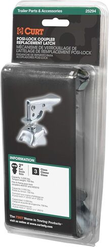 مزلاج بديل لقارنة التوصيل Posi-Lock من CURT 25294 لـ CURT #25101 أو #25210، الزنك الشفاف in Saudi Arabia