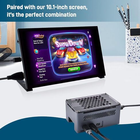 حافظة ألومنيوم GeeekPi لـ Raspberry Pi 5، مع مروحة 4010 PWM ومبددات حرارة نحاسية لـ Raspberry Pi 5، تدعم المبرد النشط الرسمي Raspberry Pi 5، X1000/X1001/X1003/N04/N05 PCIe الطرفية in Kuwait