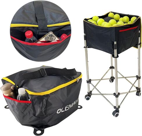 حقيبة كرة التنس، سلة كرة التنس المحمولة بسعة 160 لتخزين كرات التنس، سلة التنس لتدريب التنس، حقيبة تخزين كرات التنس، كرة البيسبول، تنس الطاولة أو تخزين حقيبة كرة المخلل in Kuwait
