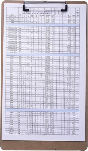 حافظة خشبية بحجم قانوني مُعاد تدويره من Officemate، مشبك منخفض الشكل، 6 عبوات، بني (83226) in Saudi Arabia