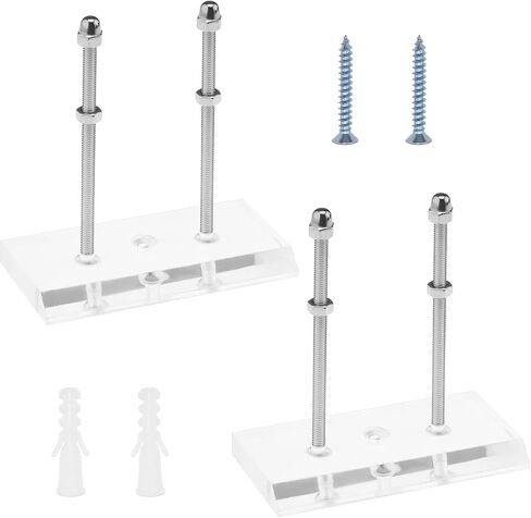 2pcs Acrylic Wall Deck Hanger Acrylic Skateboard Wall Mount Bracket Skateboard Wall Hanger Acrylic Wall Deck Holder Wall Decoration Hanger, Transparent in Saudi Arabia