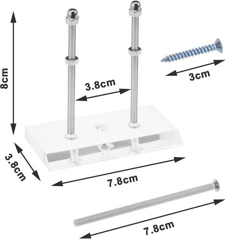 2pcs Acrylic Wall Deck Hanger Acrylic Skateboard Wall Mount Bracket Skateboard Wall Hanger Acrylic Wall Deck Holder Wall Decoration Hanger, Transparent in Saudi Arabia