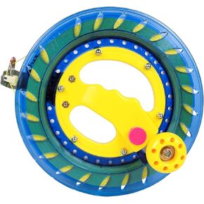 حياة Mint الملونة 8in Kite Reel Winder ، خط الطائرات الورقية مع بكرة ، يأتي مع سلسلة 1000 قدم (الأزرق ، 8 بوصة)