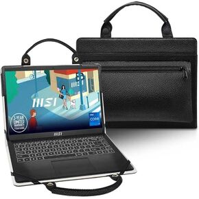Laptop Case Cover Sleeve for MSI Creator M16 B13UDX/MSI Creator A16 AI+ A3HVFG A3XVGG A3XVFG A3XVEG A3HVFG-038US with Portable Bag with Bag Handle,Black