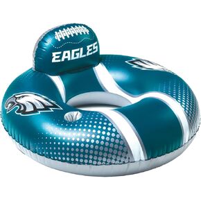 BigMouth Philadelphia Eagles 42" Inflatable Pool Floats Officially Licensed NFL Fan Gear Merchandise Back Support Inner Tube for Adults and Teens
