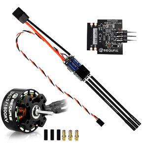 Sequre 3625 Brushless Motor 1800kV محرك Outrunner + Sequre 120A أداة تكوين WiFi-Link