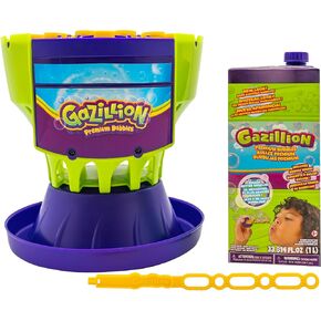 Gazillion Ultimate Bubble Clraze Machine - مصابيح LED المتغيرة للألوان - صانع فقاعة سهل الاستخدام - مثالي للحفلات - يشمل حل 1L
