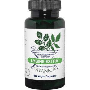 Vitanica Lysine Extra, Immune System Support, Vegan, 60 Capsules