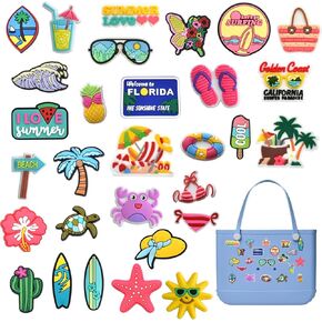 سحر YMO لحقيبة BOGG ، سحر سحر BOGG BAGG Summer BOGG متوافق مع ببساطة ديكورات مطاطية جنوبية ، لطيفة للنساء (الصيف)