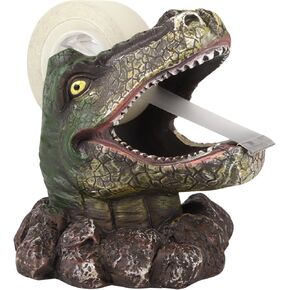 نيدزو ديناصور T-Rex Tape Dispenser ، لوازم مكتب الجدة ، ديكور مكتبي فريد ، 3.75 × 3.87 بوصة