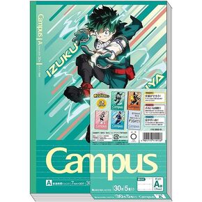 サンスター文具 (Sun-Star Stationery) دفتر Showa Showa ، دفتر Notebook Academia My Hero ، دفتر الحرم الجامعي ، حزمة 5 ، محكم ، 119590001