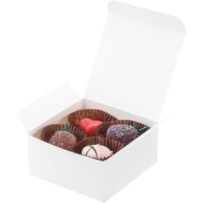 Unicopak 20 Pack 4x4x2 صناديق الهدايا ، صناديق حلوى صغيرة من الطعام من أجل حلوى الحلوى ،