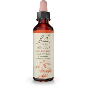 Bach Original Flower Remedies, Mimulus for Facing Fears, Natural Homeopathic Flower Essence, Holistic Wellness and Stress Relief, Vegan, 20mL Dropper