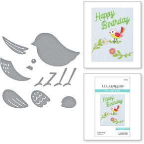 يموت Spellbinders الحلو الطيور المحفورة بالمعادن