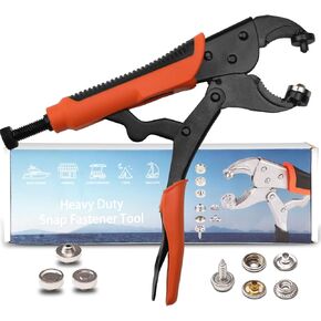 Coowolf Heavy-Duty Snap Button Kit - with 60 Set Snaps, Upgrade Snap Fastener kit Used for Installing Metal Snaps on Fabric, Clothing