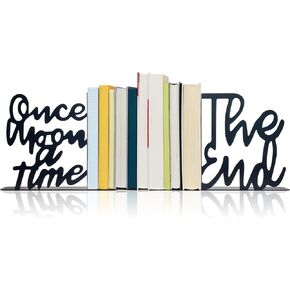 Once Upon A Time Bookends,Metal Decorative Bookends,Once Upon A Time Sign for Bookshelf, Reading Nook, Daycare, Classroom Bedroom Home Office Nursery Decor,Birthday Gift for Boys and Girls (Pink) in Kuwait