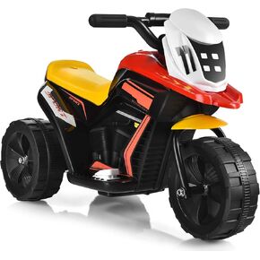Costzon Toddler Motorcycle ، بطارية 6V تعمل بالبطارية 3 عجلات ركوب دراجة نارية مع الزجاج الأمامي الكرتونية ، والموسيقى ، والقرن ، والمفتاح المتخلف إلى الأمام ، والدراجة النارية الكهربائية للأطفال الصغار الفتيات والفتيان