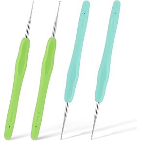 Dreadlock Crochet Hooks Tool 0.5mm 0.75mm Loc Crochet Needle Small Interlocking Hooks Tool Loc Brush for Dreads Accessories Weaving for DIY