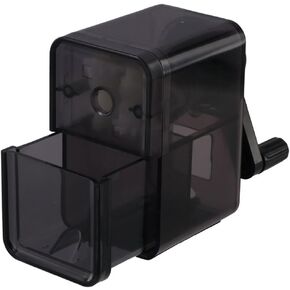 Black Pencil Sharpener, Manual Pencil Sharpener, with Stronger Helical Blade for Home
