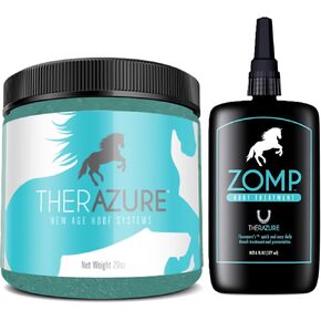 حافر الحصان Therther Trach Clay & Zomp Liquid-صيغة فعالة ذات عمل مزدوج لدعم HOOF Health & Hygeene-حماية طويلة الأمد واختراق عميق