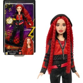 Mattel Disney Descendants يغنون دمية حمراء مع ملابس وإكسسوارات مستوحاة من الأفلام ، يغني "أحمر"