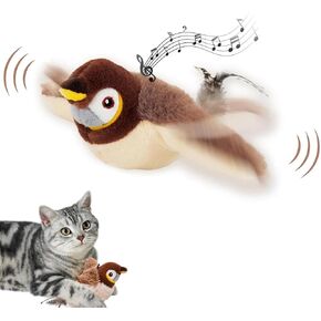 لعبة Cat Cat Bird Cat التفاعلية ، 2025 طيران طيران جديدة ، تحلق للأجنحة الداخلية والتفاعلية النابطة ، محاكاة