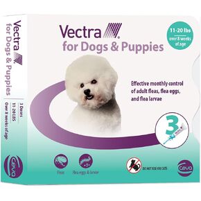 Vectra® للكلاب والجرى علاج البراغيث والوقاية من الكلاب الصغيرة (11-20 رطلا)