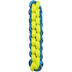 لعبة paracord rop rop rop dog stick stick stick stick stug tug اختر اللون 10 1/4 "(الأزرق/الأصفر)