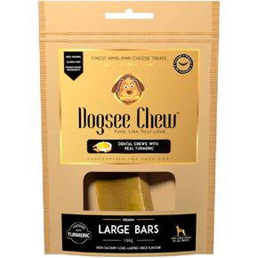 Dogsee Himalayan Yak Cheese Dog Chews مع الكركم/الكركمين (متوسط ​​- 6Chew) | طويل الأمد | مضاد للالتهابات | يحارب البلاك وترتار | يعالج الكلب بدون رائحة