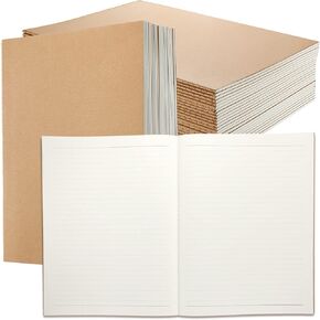 LINCIA 24 PACK BACK KRAFT Notebooks Bulk ، 8.5 × 11 بوصة الكلية حكمت A4 DIERY Journals Notebooks for Office Notes Writing Supplies ، 60 صفحة