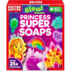 Doctor Jupiter Space Super Soaps - طقم صنع الصابون للأطفال الذين تتراوح أعمارهم بين 4+ | الفنون والحرف ، مجموعة العلوم للأطفال 4-5-6-7-8-12 سنة | أفكار هدايا عيد ميلاد للأولاد والبنات ، ألعاب الفضاء