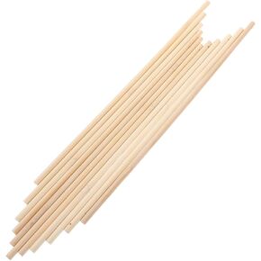 Housoutil Lantern Sticks ، 10pcs قضبان خشبية DIY مع مقبض وفتحة لكمة للتعليق ، مقبض الفوانيس الخشبية للأطفال