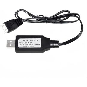 11.1V XH-4P 800mah USB Charger Cable for 11.1V 3S 3 Cell Lipo Battery RC Toys,Splatter Ball Gun, RC Car, RC Boat,RC Trucks and RC Plane