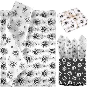 Xihircd 30pcs Cat Paw Print Paper ، 13.8x19