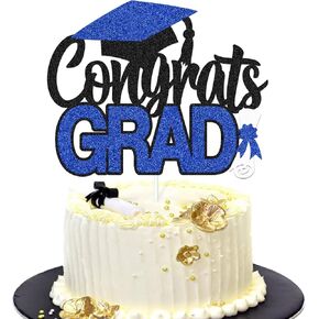 تهانينا CAKE Topper Dipoma Cap I Down Class of 2025 Decortings Tergued Party Decorations for University College College High School Party Supplies (Red)