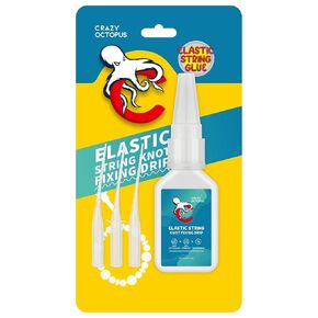 Bracelet Glue for Elastic String - Clear, Strong Glue for Jewelry Making & Clay Bead Crafts, 20g