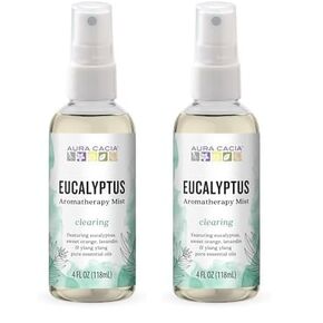 Aura Cacia Room and Body Mist, Clearing Eucalyptus, 4 Fluid Ounce