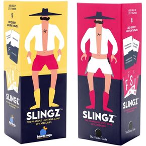 Blue Orange Slingz 2 Card Games Bundle ، أفضل نسخة عائلية ألعاب الفئة وإصدار البالغين للعبة ليلة!