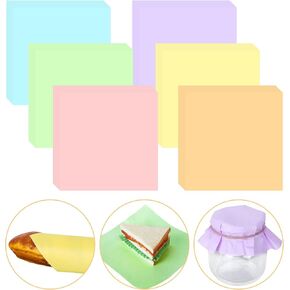 Whaline 240 Sheets Dusty Blue Wax Paper Solid Blue Deli Paper 3 Colors Sandwich Wrapping Tissue Basket Liner for Food Baking Kitchen Wedding Baby Shower Party Supplies